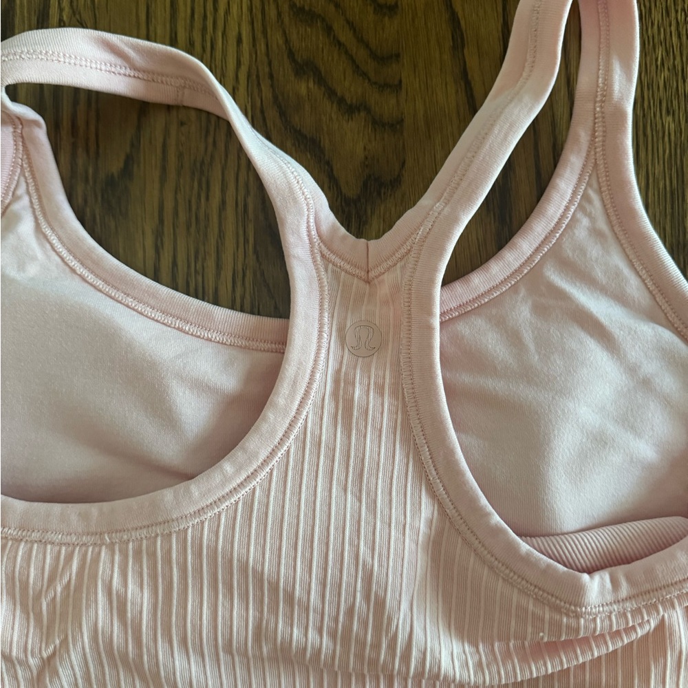Lululemon EBB Tank Size 6 Light Pink